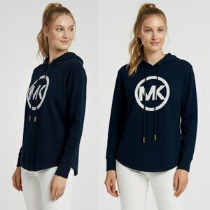 NWT Michael Kors Women’s OVERSIZED Hoodie in True Blue – Size S